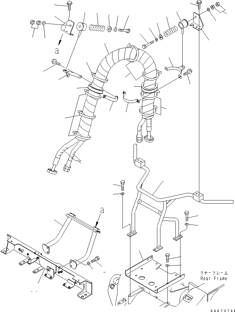 BRACKET,(SEE FIG. J3125-01A0) (56D-46-11565) KOMATSU