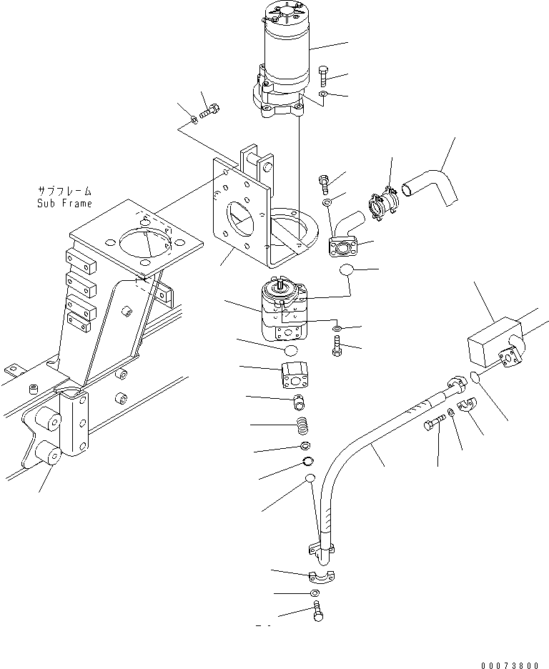 TUBE,(SEE FIG. H0110-02A0) (56D-61-11810) KOMATSU
