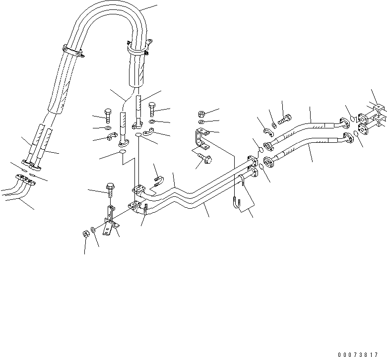 TUBE,(SEE FIG. H3511-03A0) (56D-61-12481) KOMATSU
