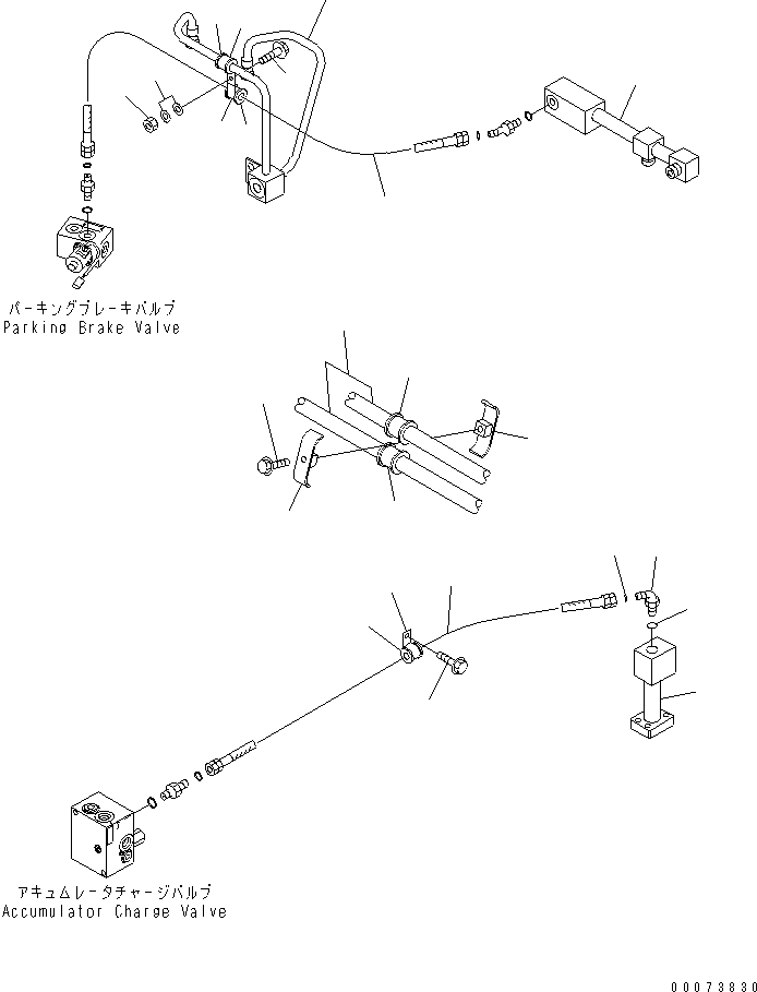 Hose, Face Seal Type(Hydraulic Oil Piping,Hoist Valve to Hoist Cylinder) (02765-00622) KOMATSU