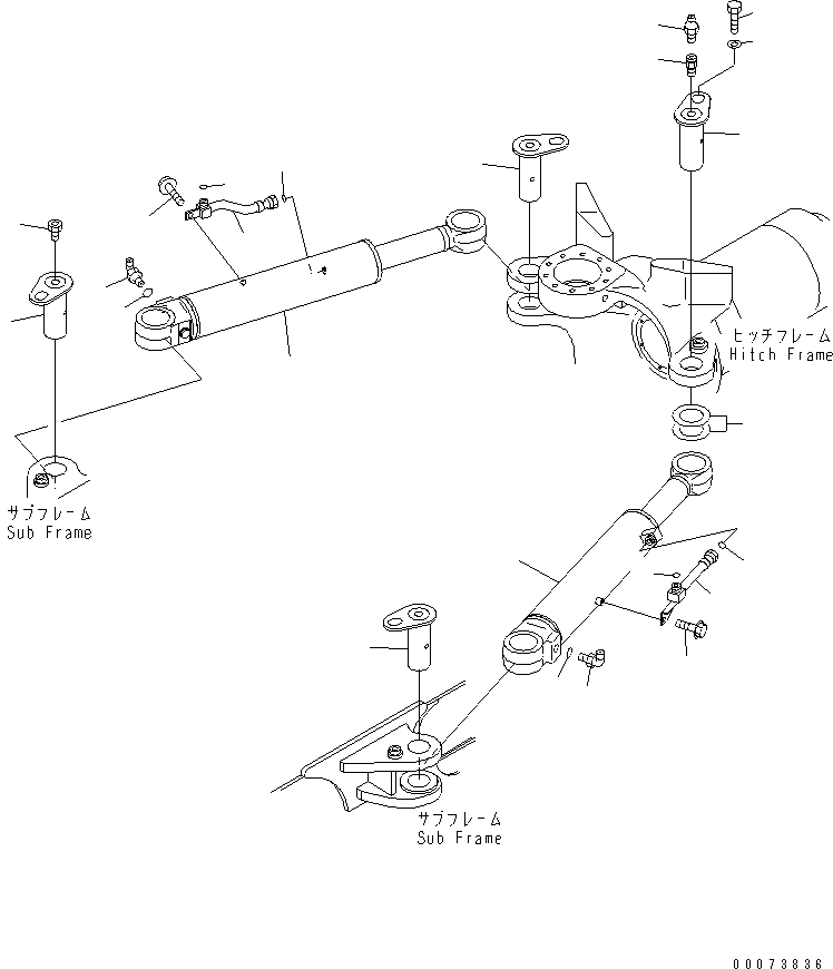 CYLINDER ASS'Y,(SEE FIG. H3410-06B0) ((\8\707-00-0Z511)) KOMATSU