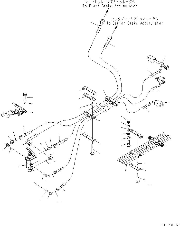 Valve Assembly, Shuttle(Brake Piping,Accumulator Piping) (56B-43-17430) KOMATSU