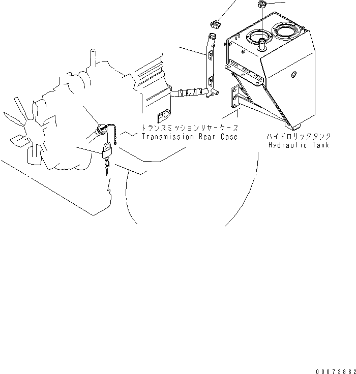 TUBE,(SEE FIG. H3511-05A0) (56D-61-12721) KOMATSU