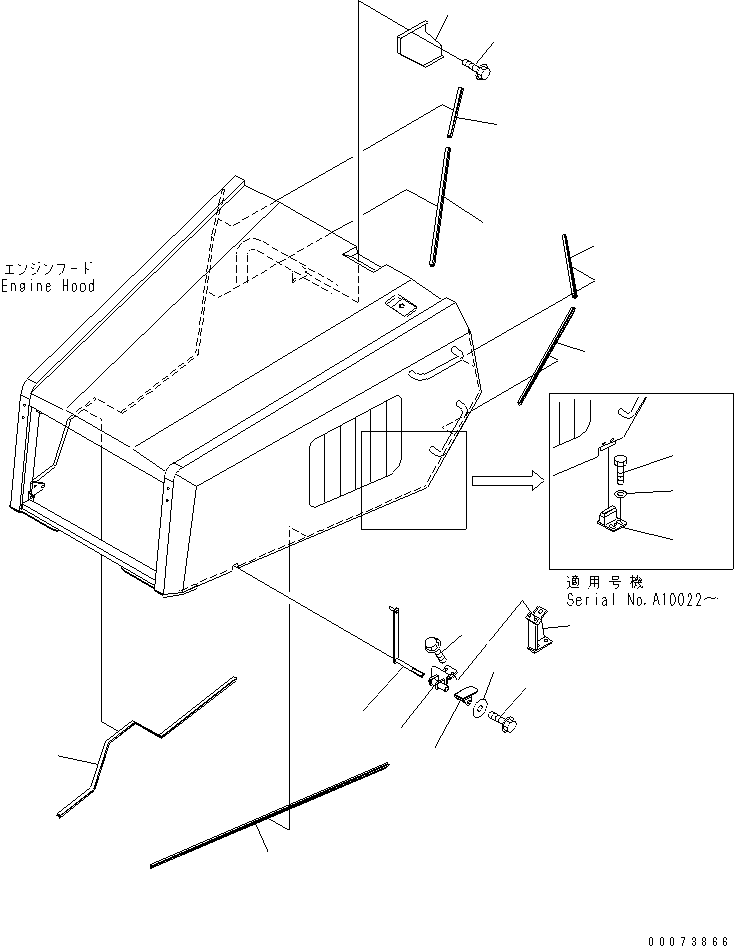 BRACKET,(SEE FIG. C0110-04A0) (56D-03-11711) KOMATSU