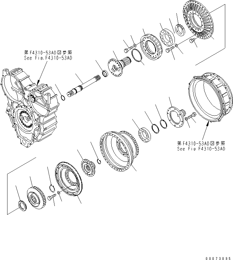 Гидротрансформатор в сборе 425-13-31000 KOMATSU
