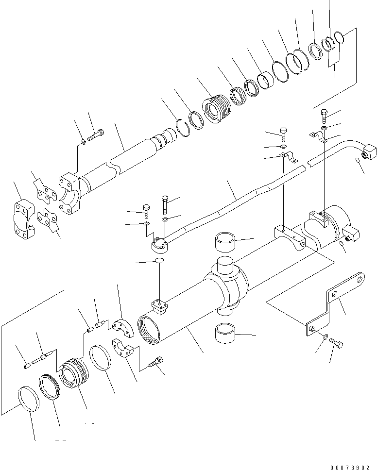 Трубка левая 707-86-66650 KOMATSU
