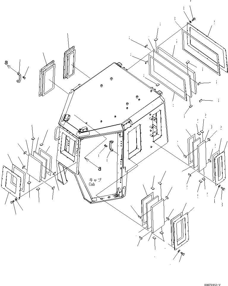 Стекло 154-969-8340 KOMATSU