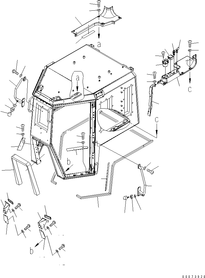 Grip, R.H. 154-969-8580 KOMATSU