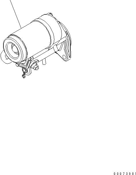 STARTING MOTOR ASSEMBLY, (2.2KW) (600-863-1410) KOMATSU