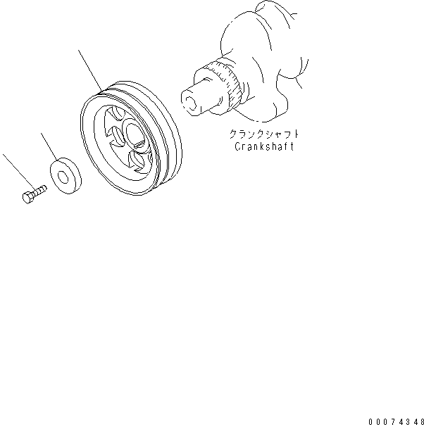 PULLEY, NON HARDENING 6274-31-1460 KOMATSU