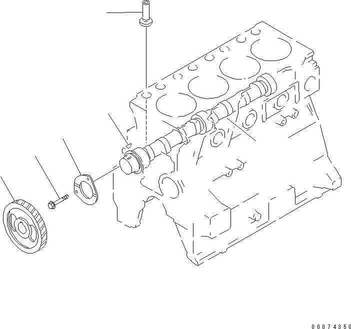 CAMSHAFT ASS'Y 6204-41-1201 KOMATSU