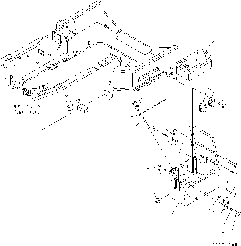 BATTERY BOX,L.H. 428-06-21020 KOMATSU