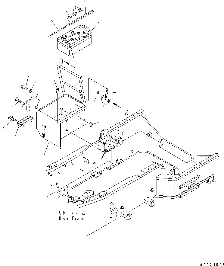 BATTERY BOX,R.H. 428-06-21030 KOMATSU