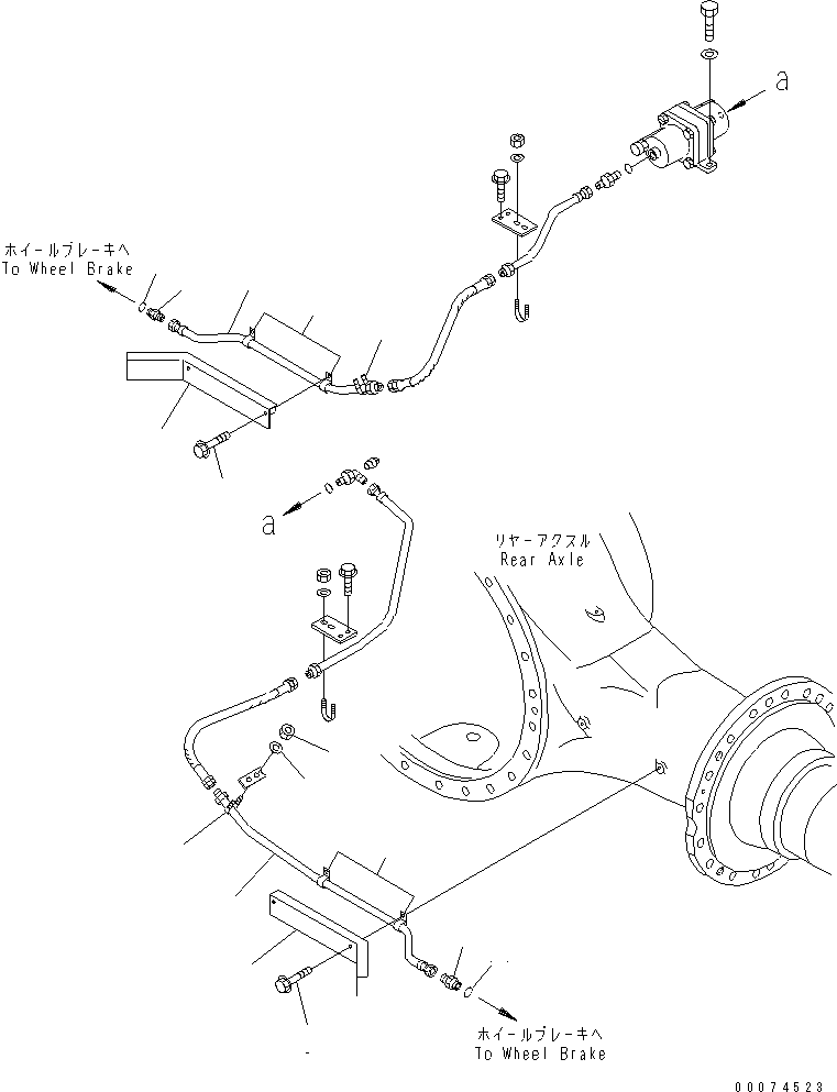 Трубка левая 428-35-11351 KOMATSU