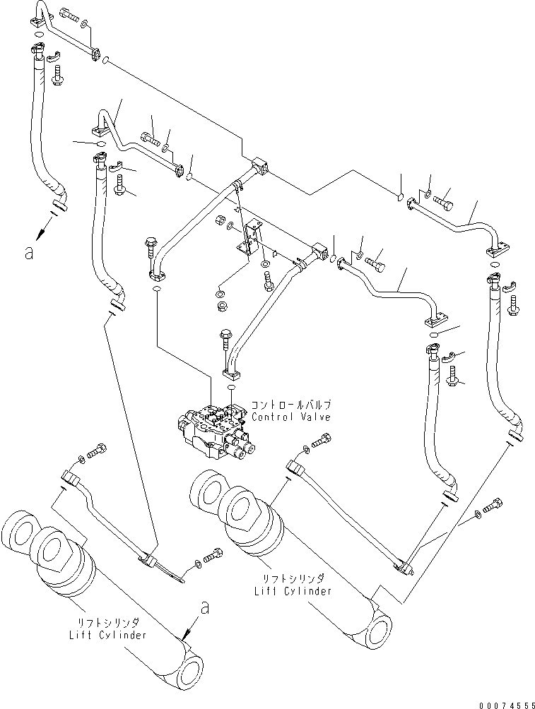 Трубка левая 428-62-13432 KOMATSU