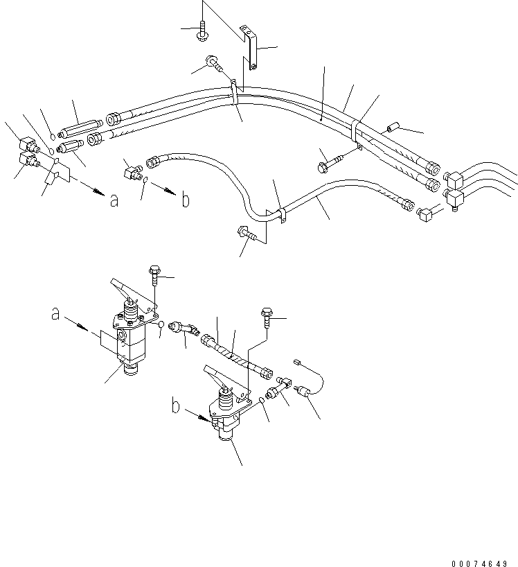 VALVE ASS'Y,SINGLE (428-43-37400) KOMATSU
