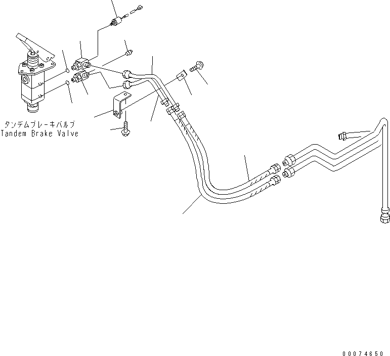 Шланг 07108-204A5 KOMATSU