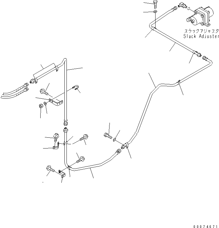 Трубка 428-43-27232 KOMATSU