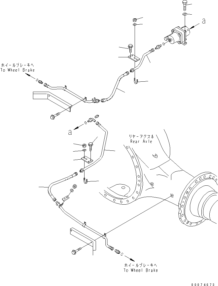 Трубка левая 428-35-11322 KOMATSU