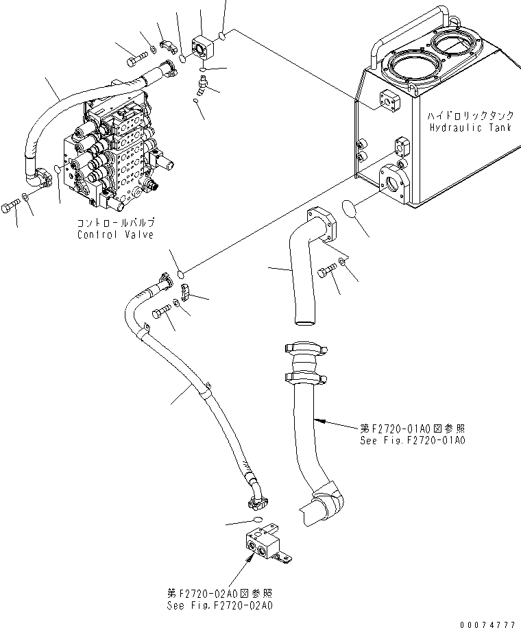 Трубка 154-969-7440 KOMATSU