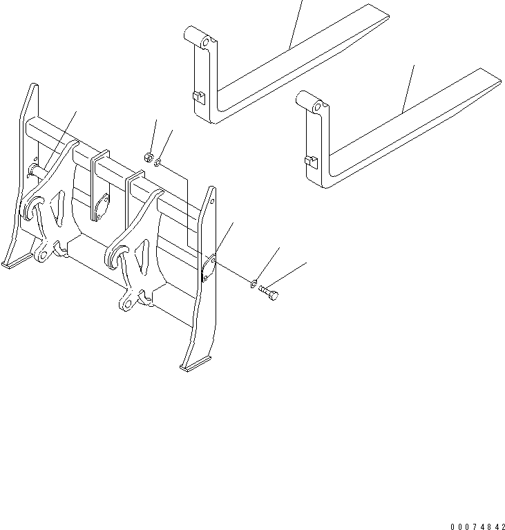 TINE ASSEMBLY 417-U77-A690 KOMATSU