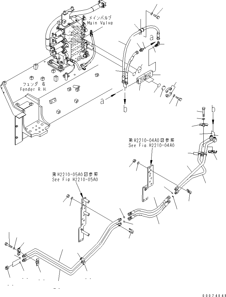 Шланг с торцевым уплотнением 02758-004A3 KOMATSU