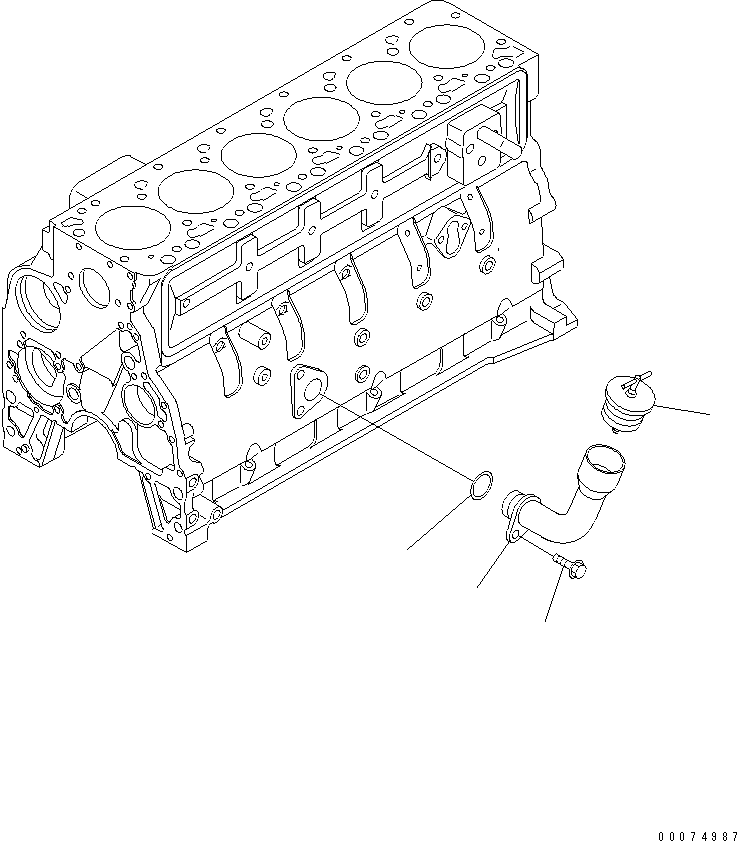 TUBE,OIL FILLER 6736-21-7110 KOMATSU