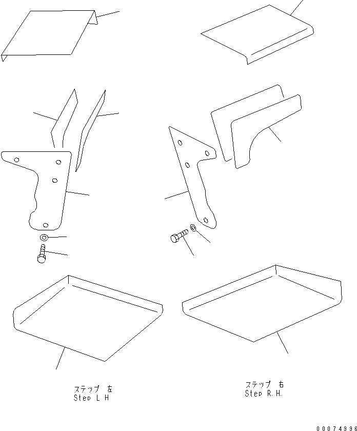 STEP,R.H. 419-54-A2750 KOMATSU