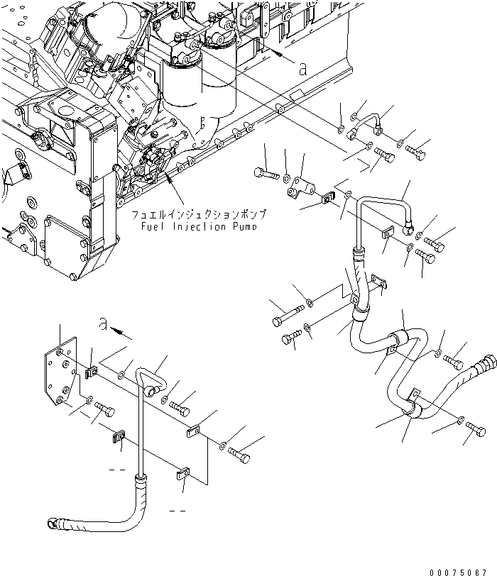 Трубка 6219-71-7680 KOMATSU
