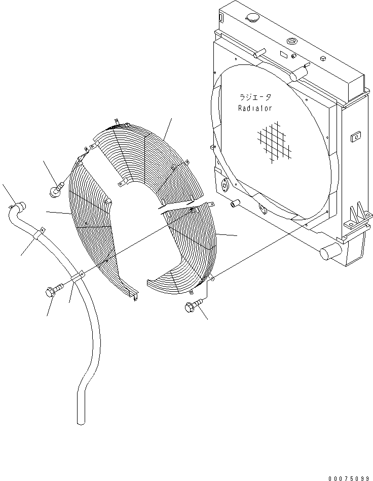 GUARD,FAN, R.H. 425-03-23231 KOMATSU