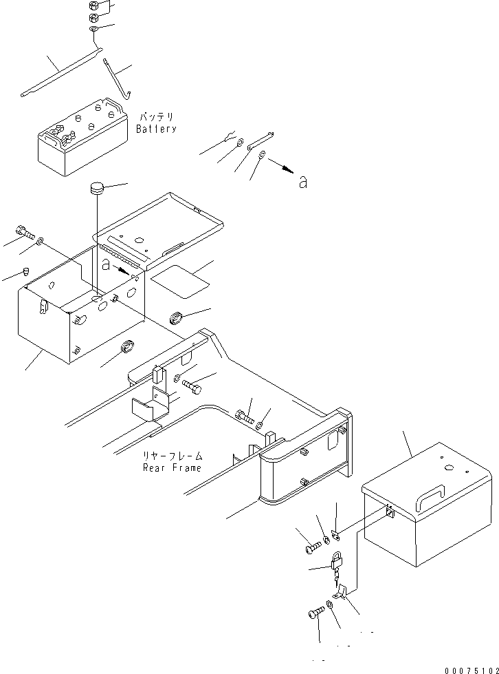 BOX,L.H. 425-06-A2300 KOMATSU