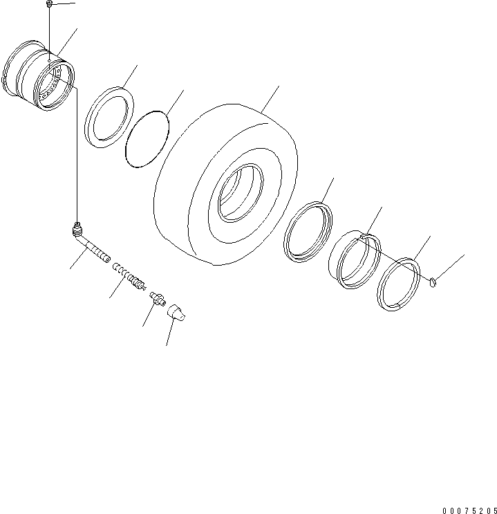 Бортовое кольцо обода 425-30-21141 KOMATSU