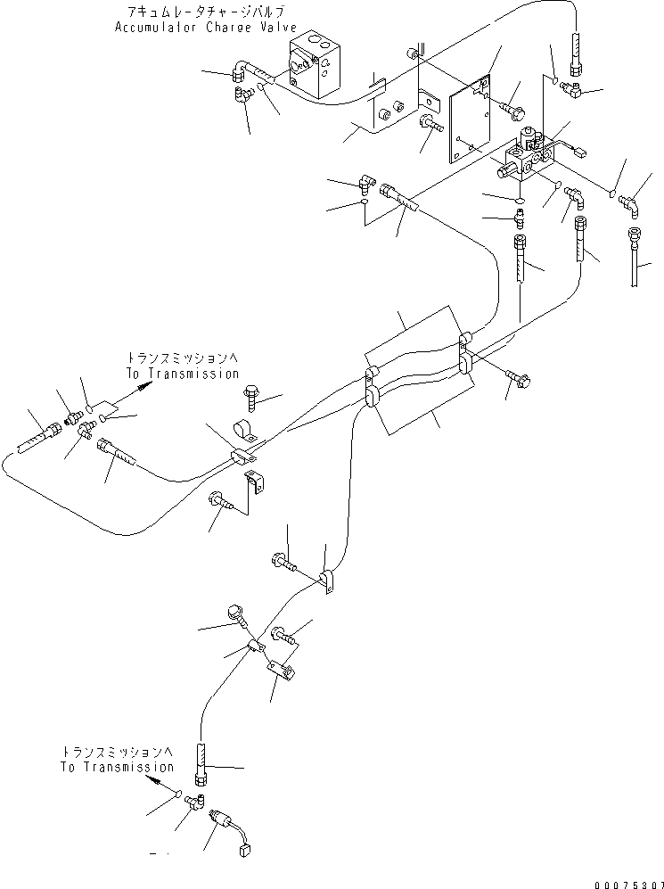 Шланг 07623-00221 KOMATSU