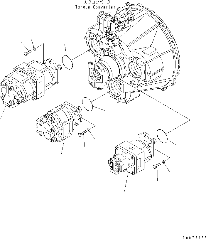 PUMP,(SAL4-125+100) (705-11-38040) KOMATSU