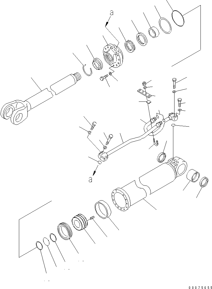 Трубка левая 707-86-68720 KOMATSU