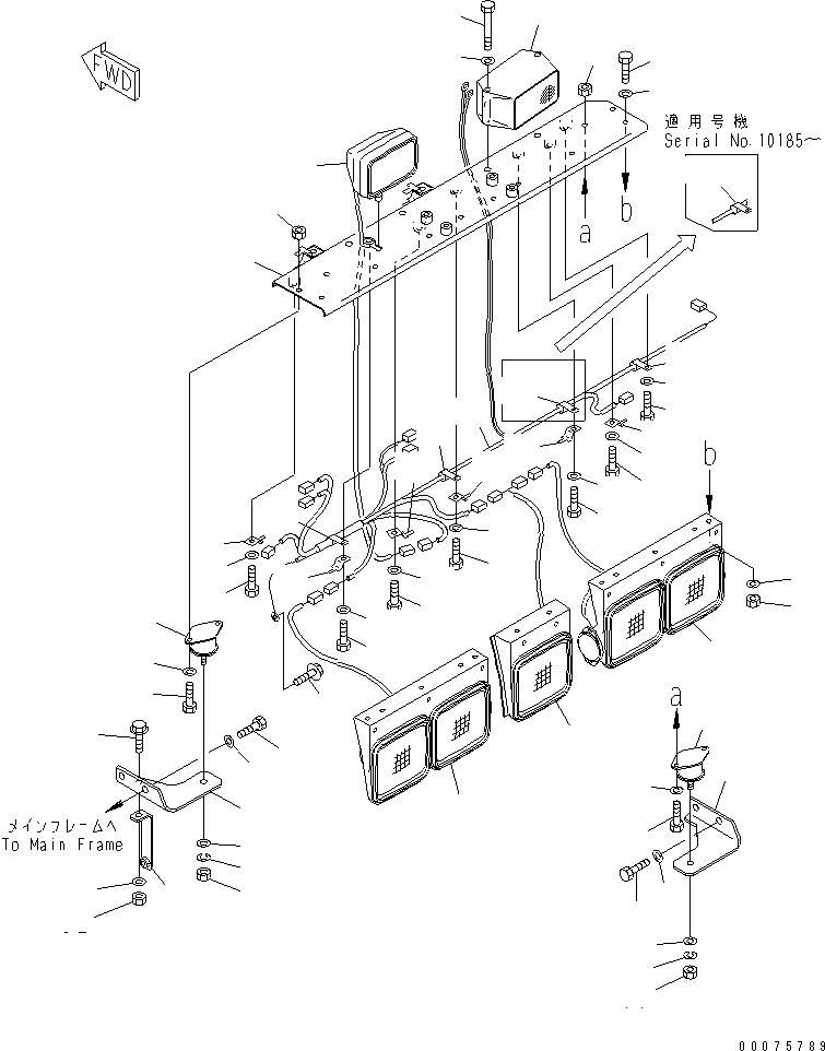 Lamp Assembly, Working, Rear 569-06-80301 KOMATSU