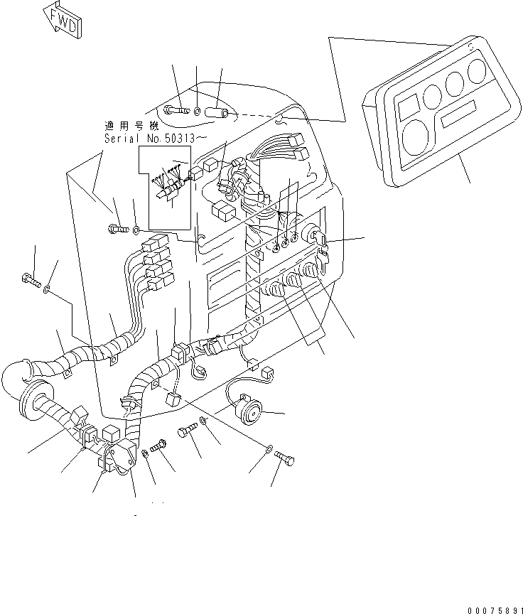 Жгут проводов 124-06-64232 KOMATSU