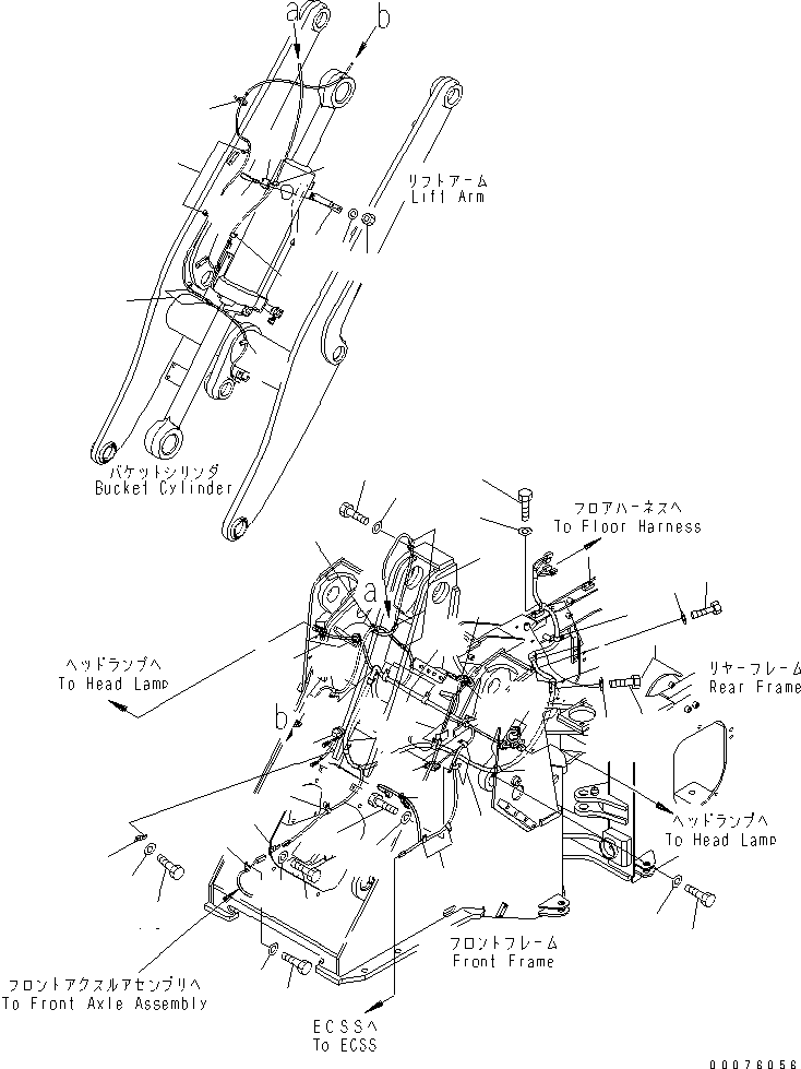 WIRING HARNESS,FRONT 418-T80-3714 KOMATSU