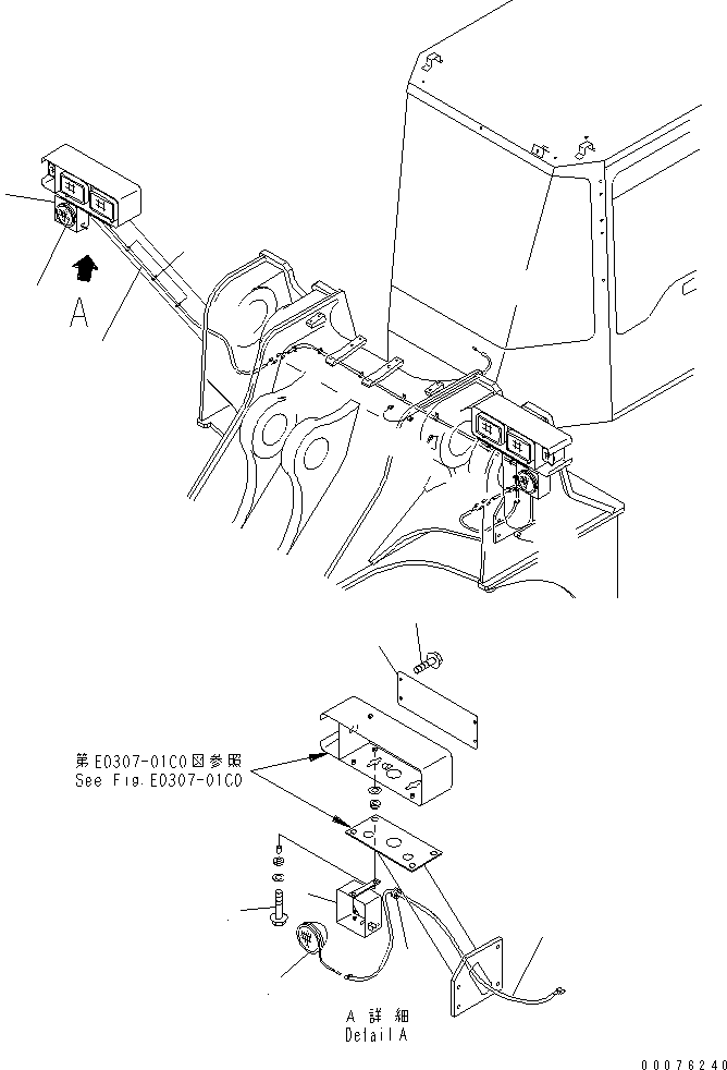 Кронштейн правый 427-Z23-2120 KOMATSU