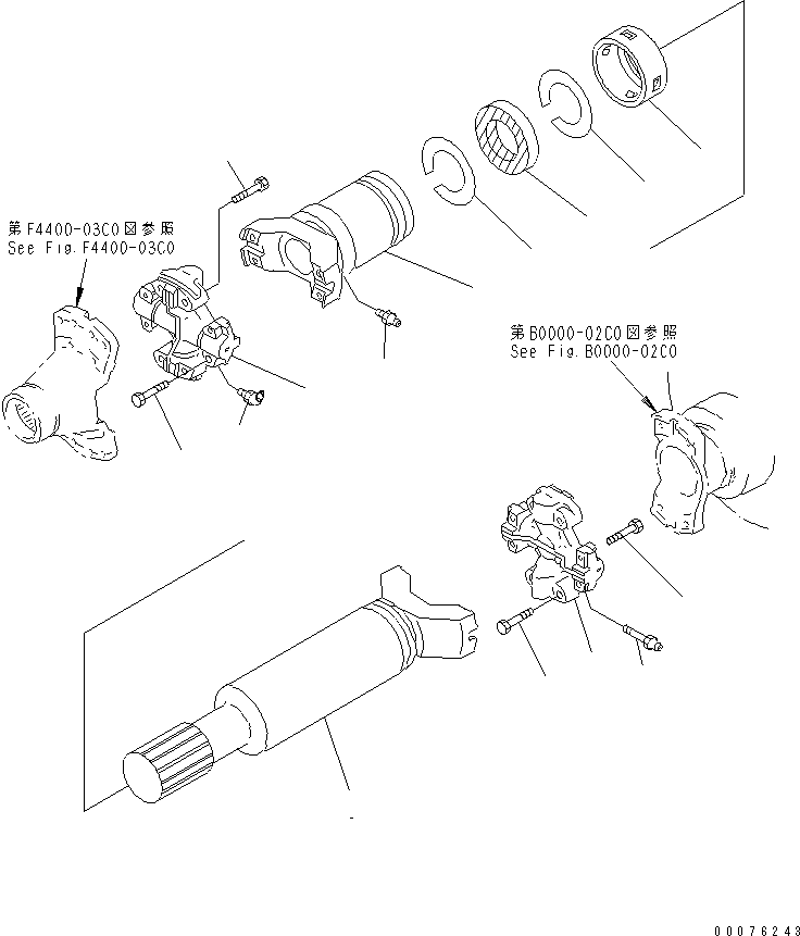 DRIVE SHAFT ASS'Y 427-20-11490 KOMATSU