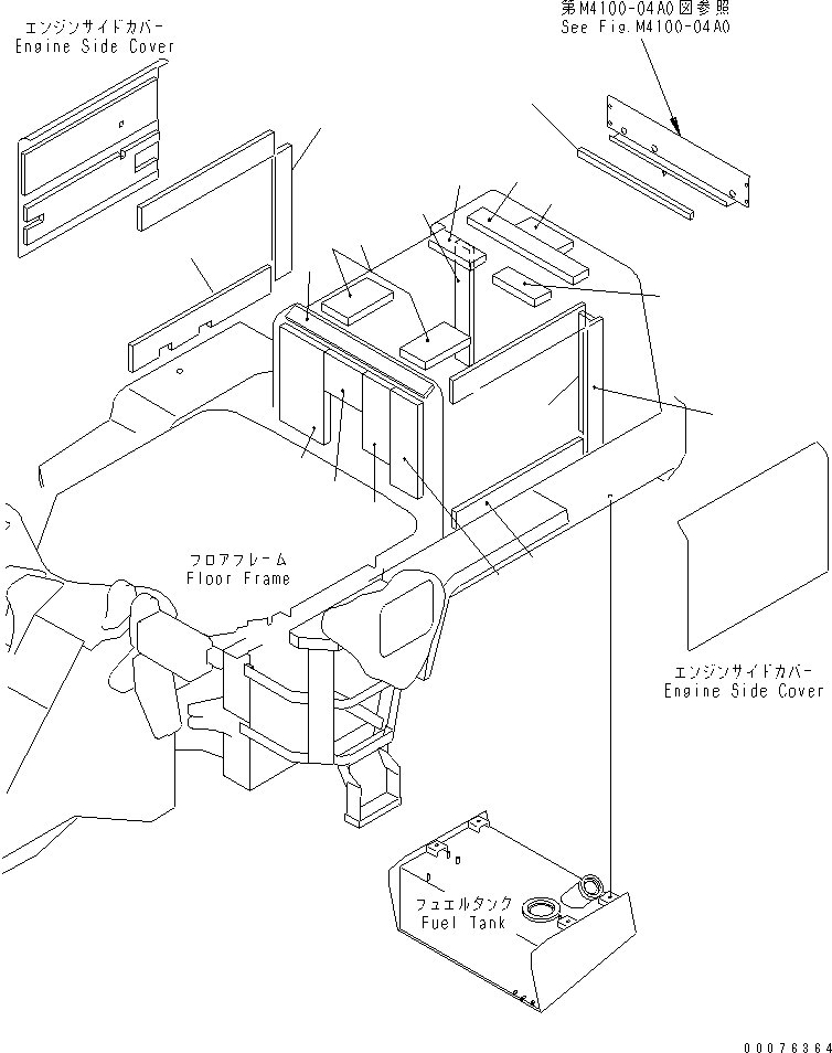 SHEET,L.H. 417-54-22490 KOMATSU