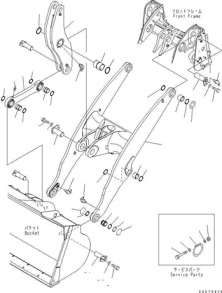 Boom Assembly 419-T80-4113 KOMATSU