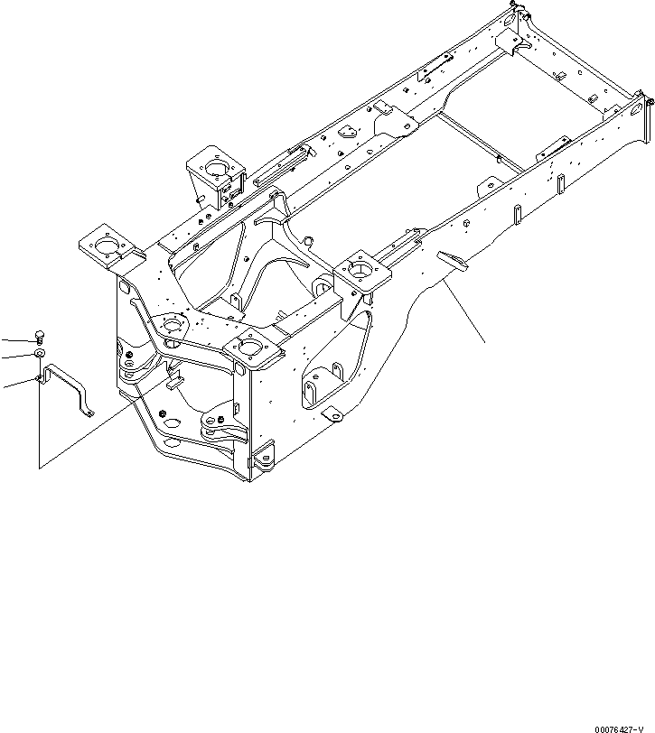 FRAME REAR,REWORK,REAR 424-Z13-4290 KOMATSU