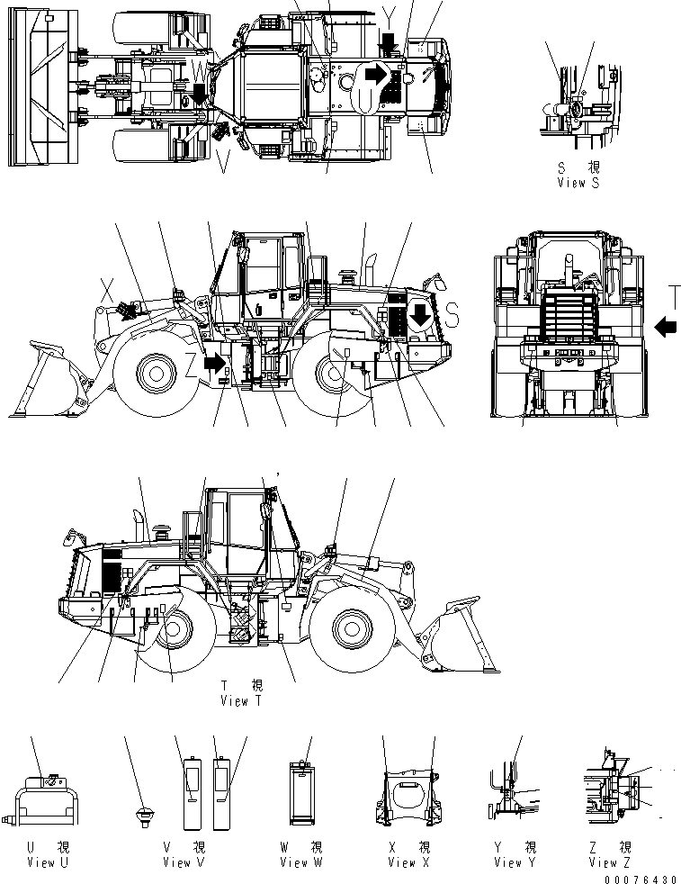 Табличка смазки 424-93-41170 KOMATSU