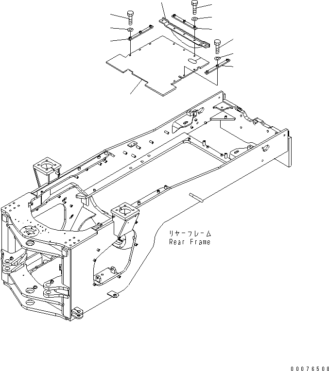 PLATE,REAR 421-46-A3850 KOMATSU