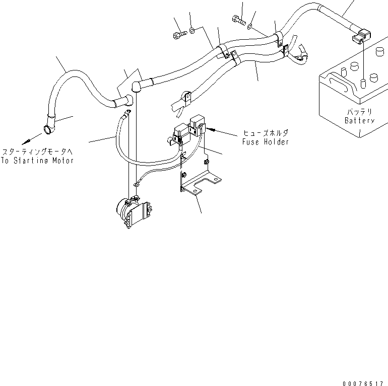 Провод 08028-CE125 KOMATSU