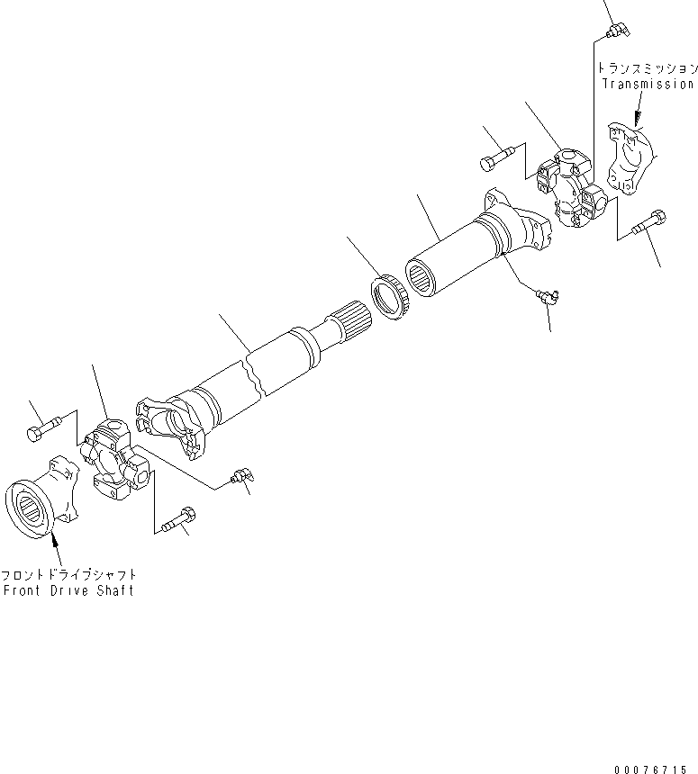 SHAFT ASS'Y,CENTER 421-20-32111 KOMATSU