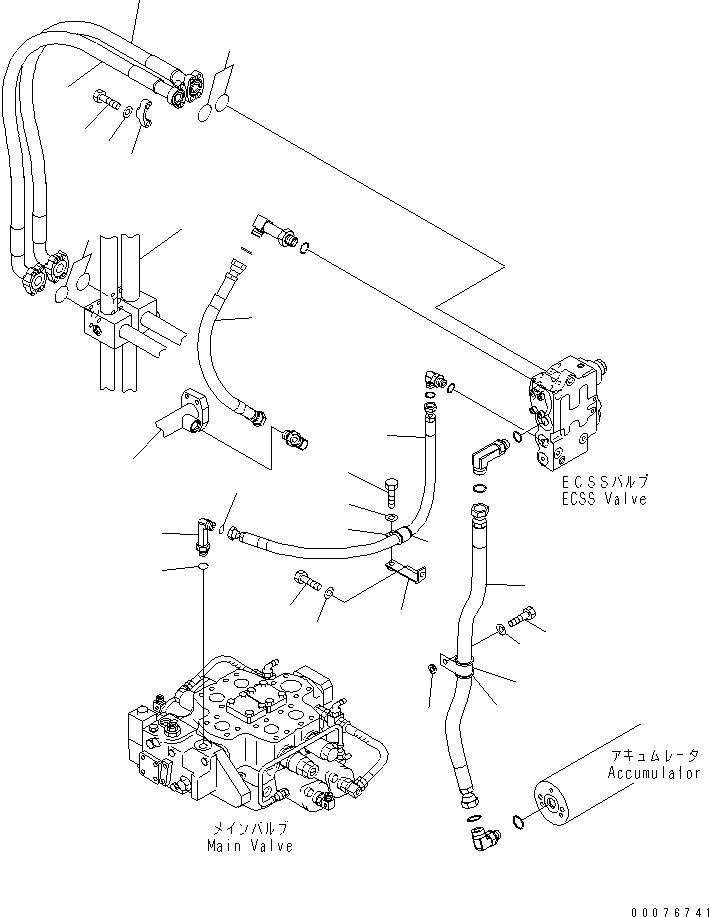 Шланг 02753-006A9 KOMATSU
