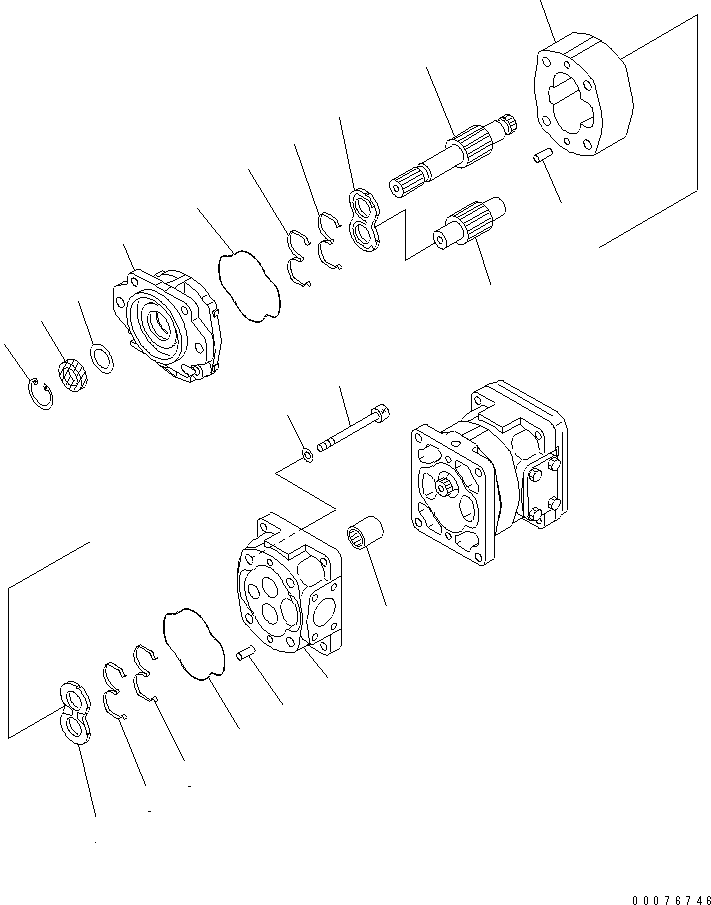 PUMP,(SAL45+45) 705-51-30600 KOMATSU