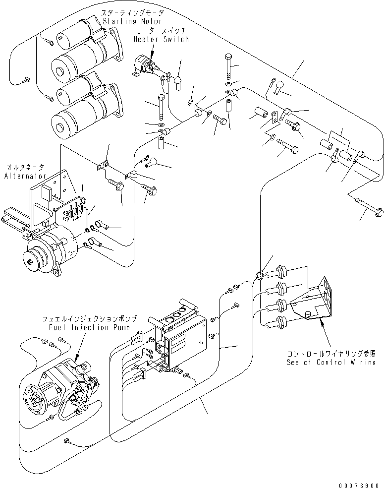 Жгут проводов 6240-81-9160 KOMATSU